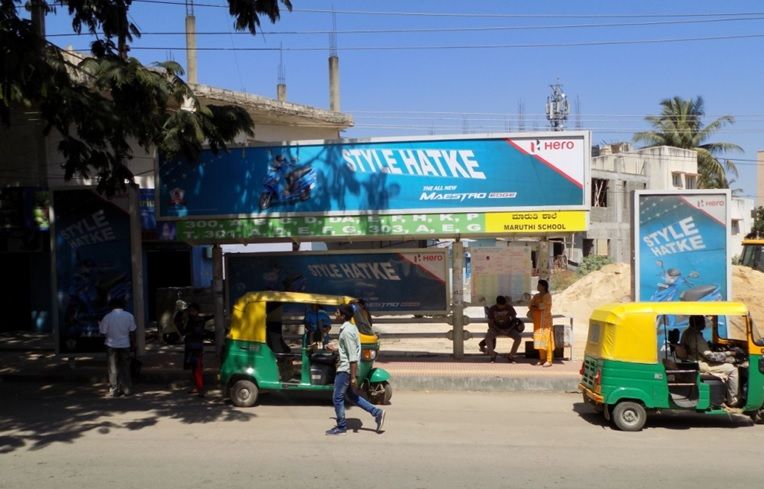 OOH Advertising Bangalore, Bus Stop Advertising in Banaswadi, Hoardings Agency in Bangalore